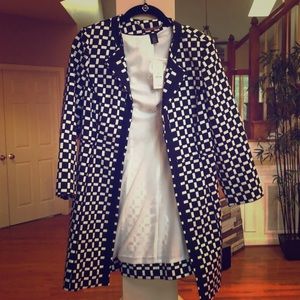 White House Black Market Black & White Jacket